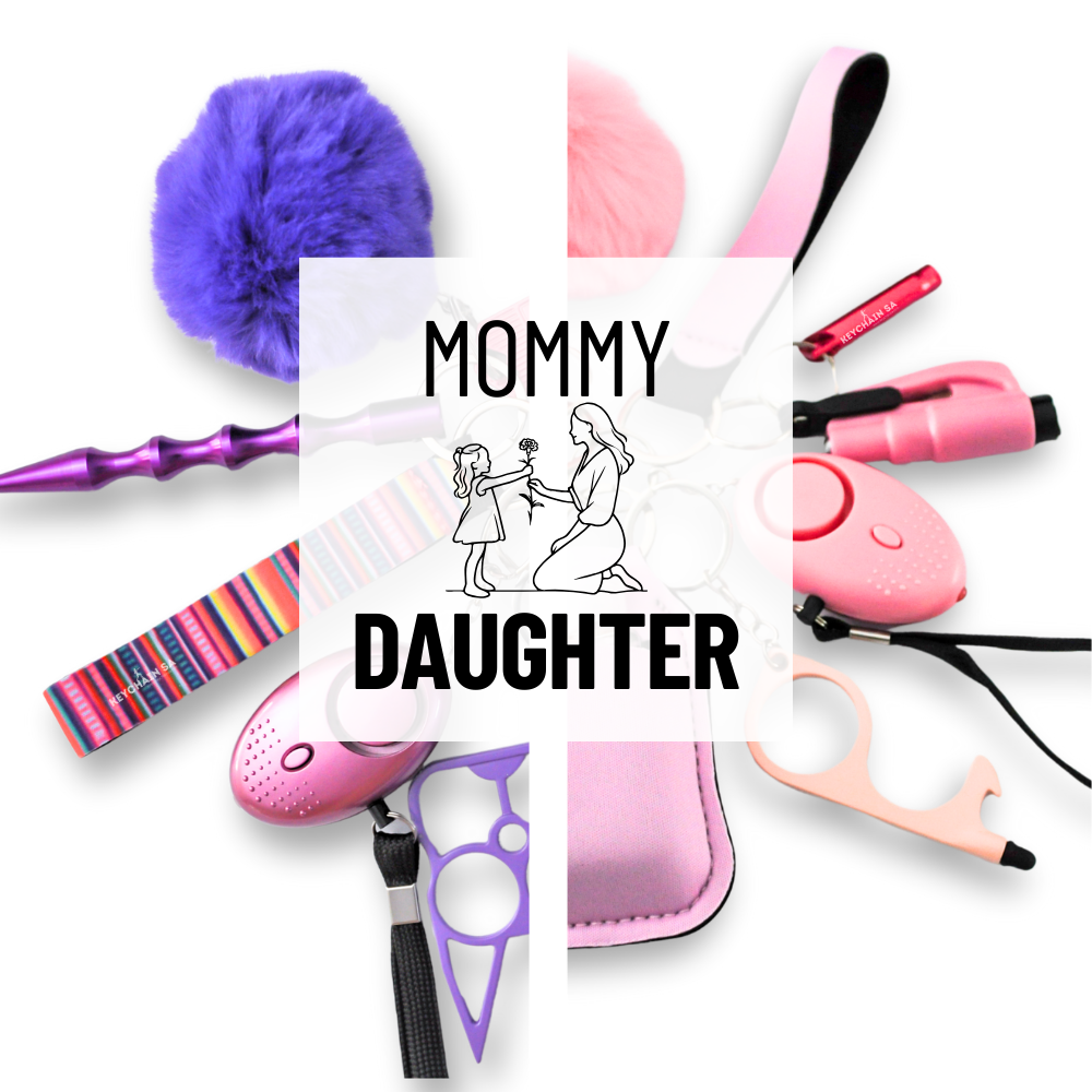 Mother-Daughter safety keychain combo