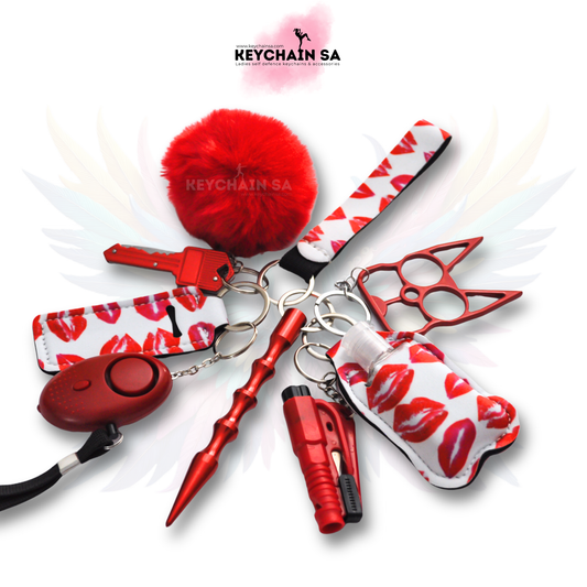 Prints Collection  - 10-Piece Self Defence Keychain Set for Women