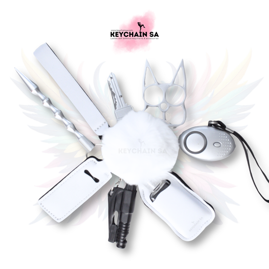 Solid Colours - 10-Piece Self Defence Keychain Set for Women