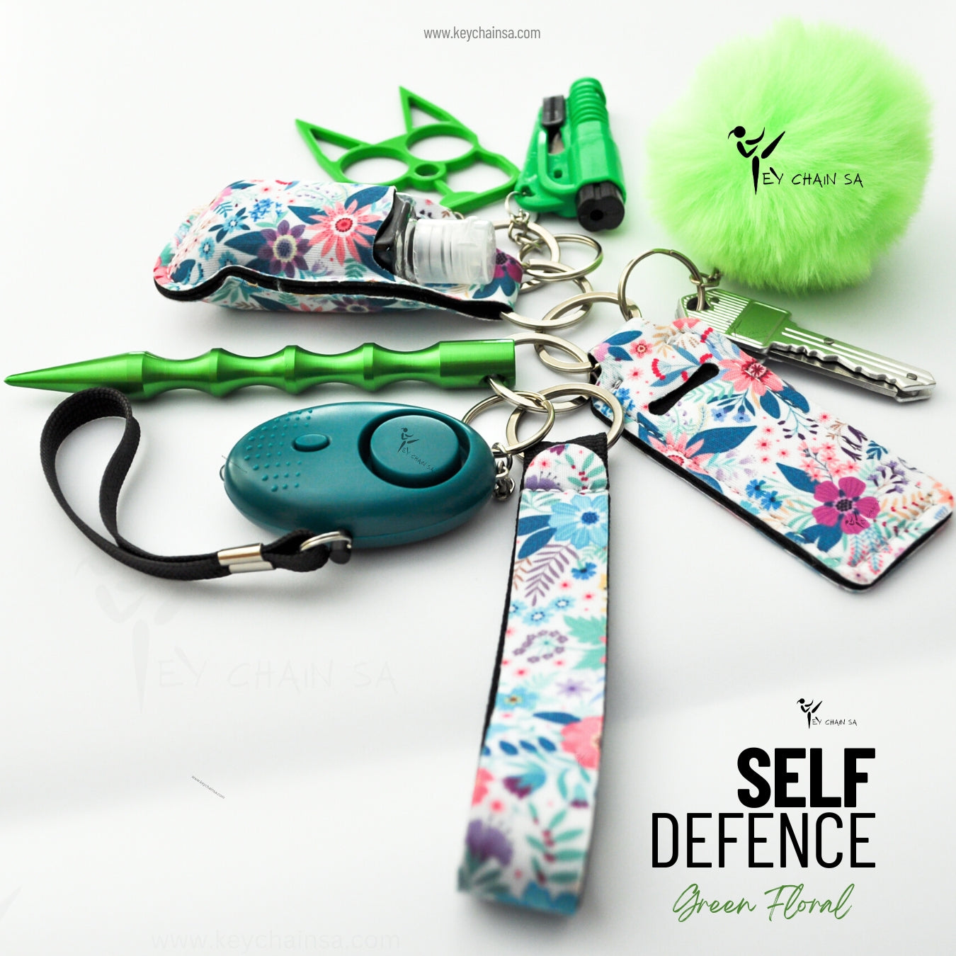 1 Whole Set Self-defense Keychain Set For Women Safety Personal Alarm  Portable Key Ring -gt