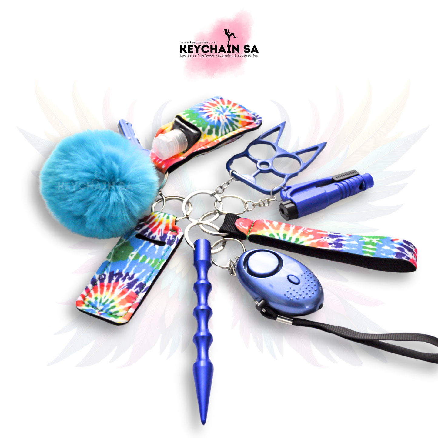 Patterns Collection  - 10-Piece Self Defence Keychain Set for Women